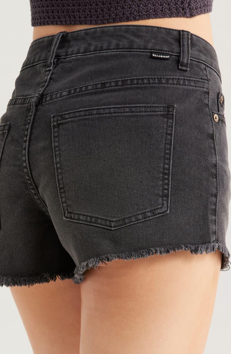 Billabong Drifter Cutoff Denim Shorts, Alternate, color, Fade To Black