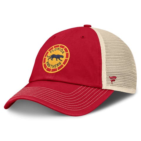 Men's Fanatics Red/Cream Florida Panthers 2026 NHL Winter Classic Trucker Adjustable Hat