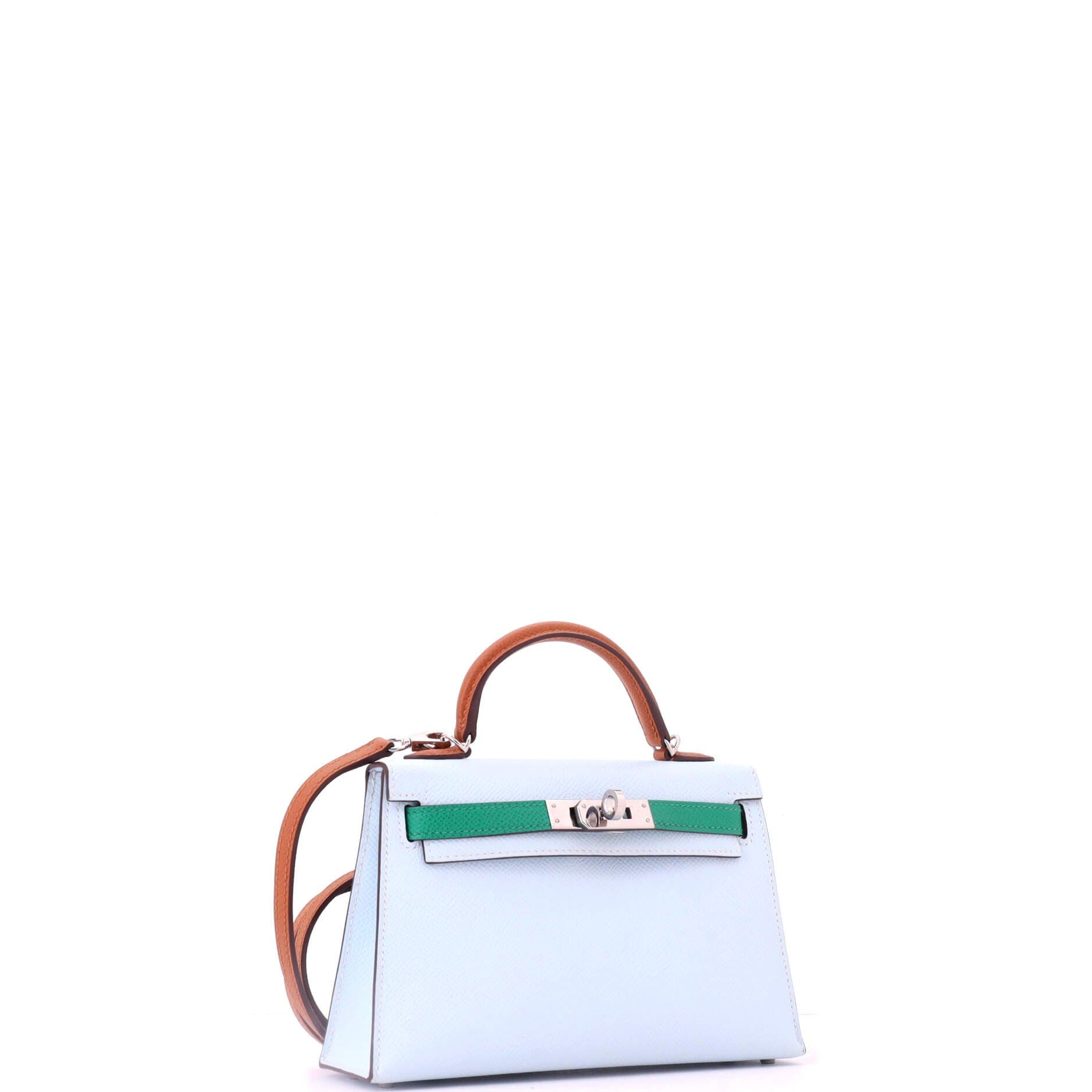 Kelly Mini II Bag Tricolor Epsom with Palladium Hardware 20, Alternate, color, Blue