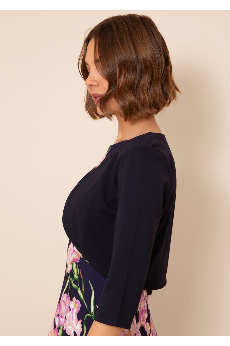 Freya Cropped Bolero Jacket, Alternate, color, Midnight Navy