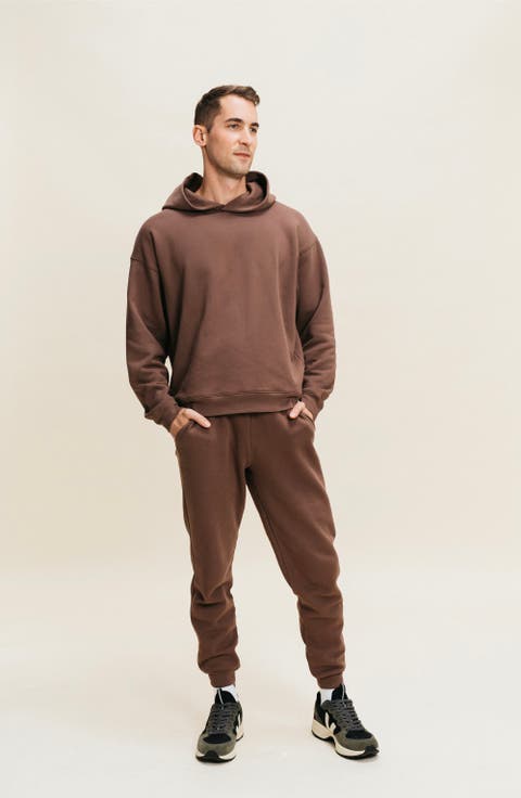 Men's Organic Cotton Teddy Oversized Hoodie