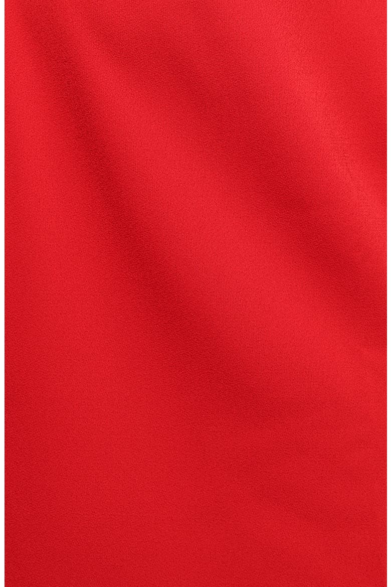 Erina One-Shoulder Scarf Tie Minidress, Alternate, color, RED