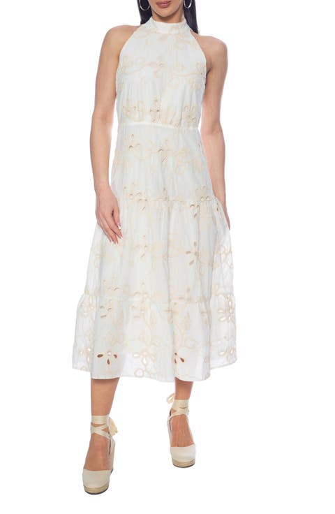 Mock Neck Midi Dress