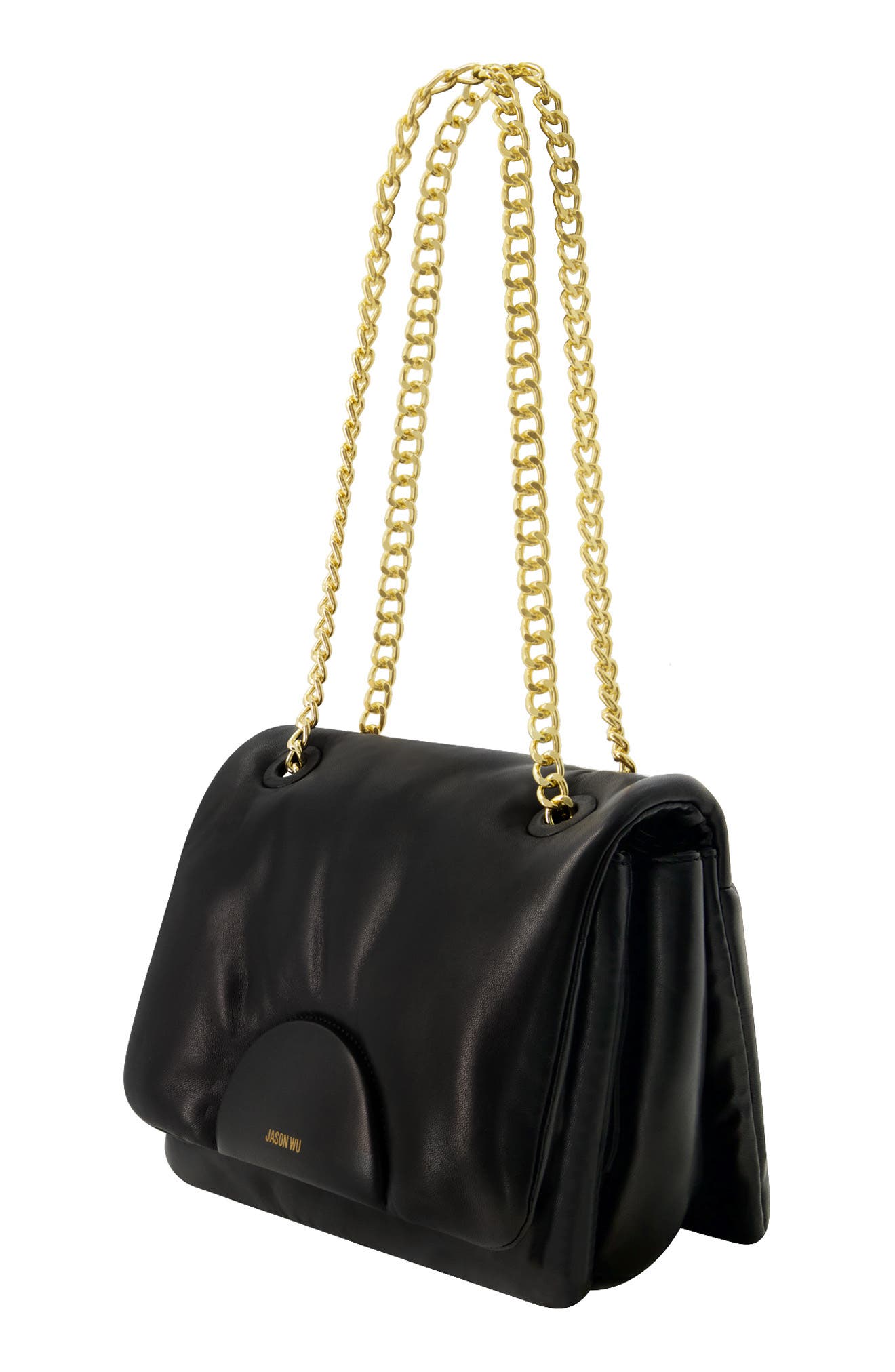 Convertible Chain Shoulder Bag, Alternate, color, BLACK