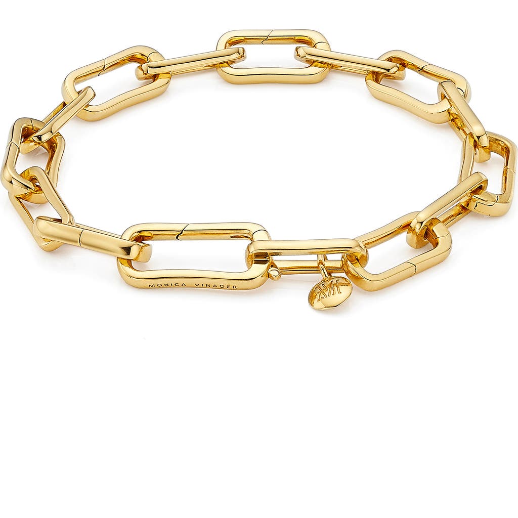 Monica Vinader Alta Capture Charm Bracelet in Yellow Gold  product