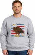 Simply Sage Market Bald Eagle Patriotic Flag Sweatshirt