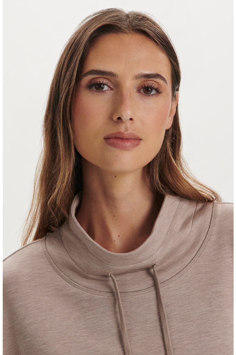 Oakdale Drawstring Sweatshirt, Alternate, color, TAUPE MARL