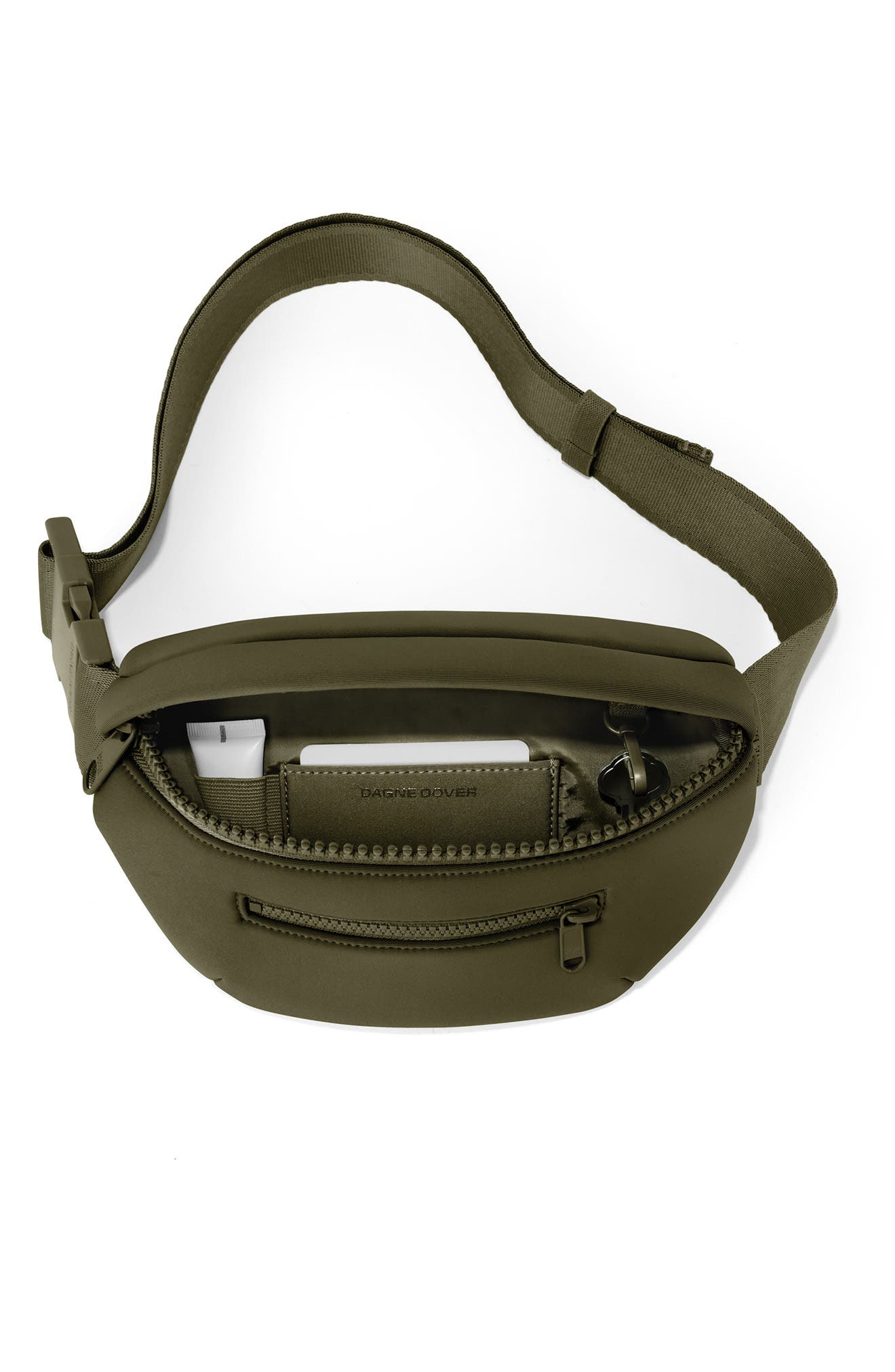 Ace Belt Bag, Alternate, color, DARK MOSS