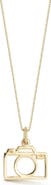 Ember Fine Jewelry 14k Gold Camera Pendant Necklace