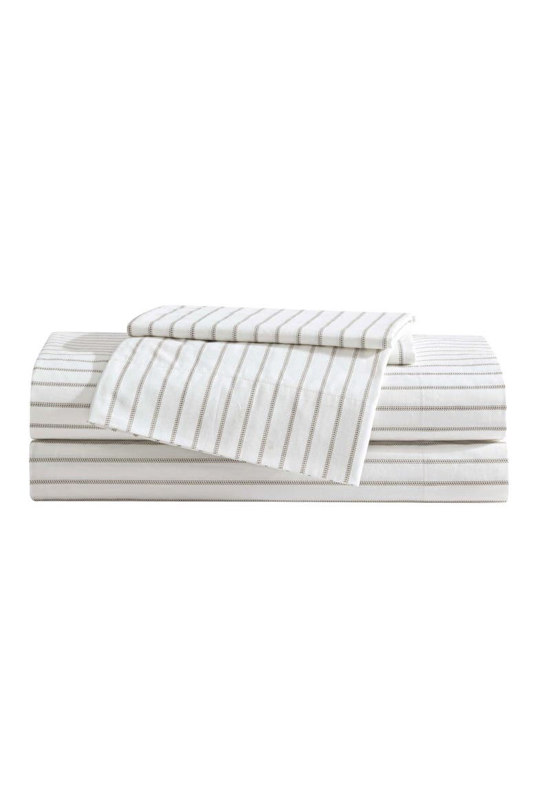 Essential Stripe Sheet Set, Main, color, WHITE/ BEIGE/ GREY