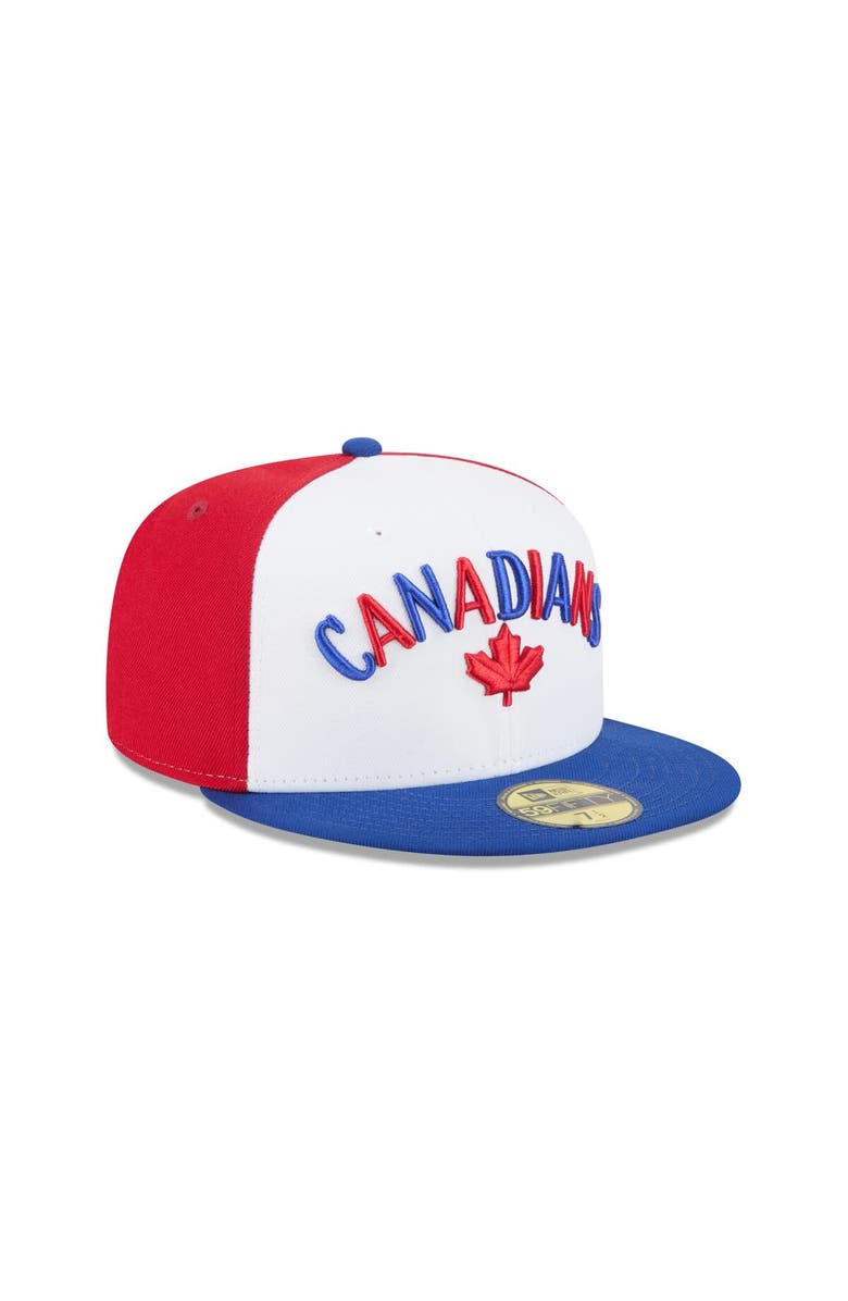 New Era Men's New Era  White Vancouver Canadians Theme Nights 59FIFTY Fitted Hat, Alternate, color, 