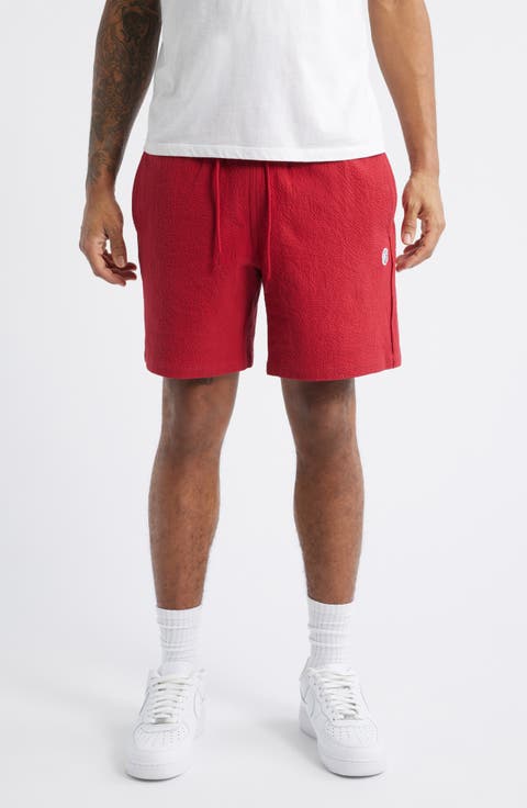 BB Solar Cotton Seersucker Drawstring Shorts