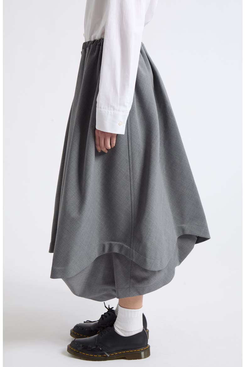 Yarn Dyed Midi Skirt, Alternate, color, TOP GRAY