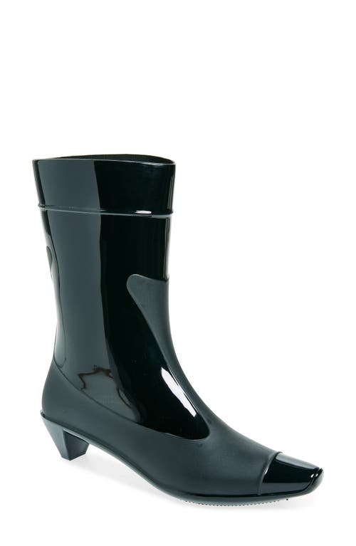 Jeffrey Campbell Drench Cap Toe Boot in Black Combo 