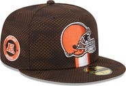 New Era Men's New Era  Brown Cleveland Browns 2024 Sideline 59FIFTY Fitted Hat