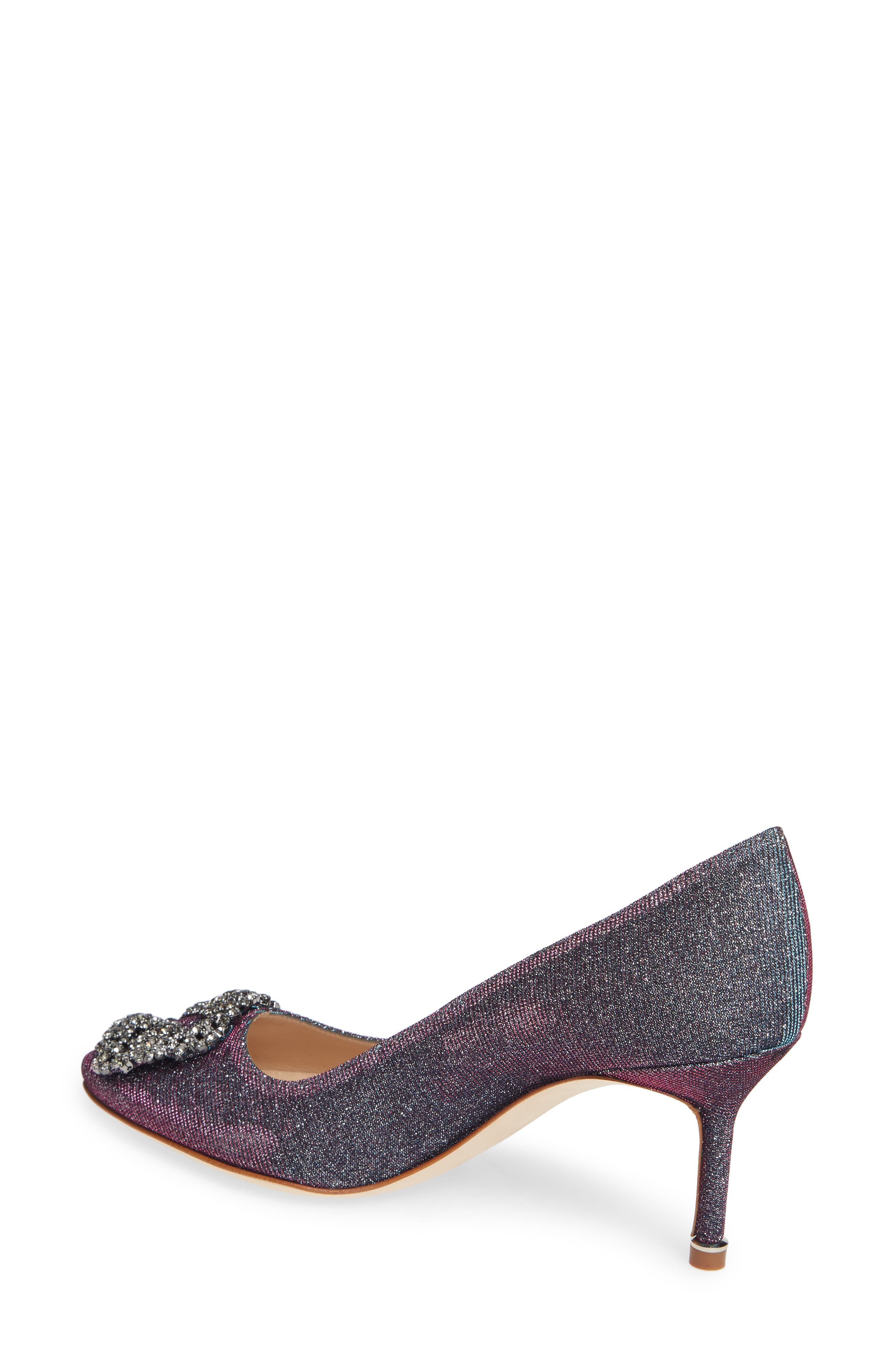 Manolo Blahnik Hangisi Pointed Toe Pump, Alternate, color, 