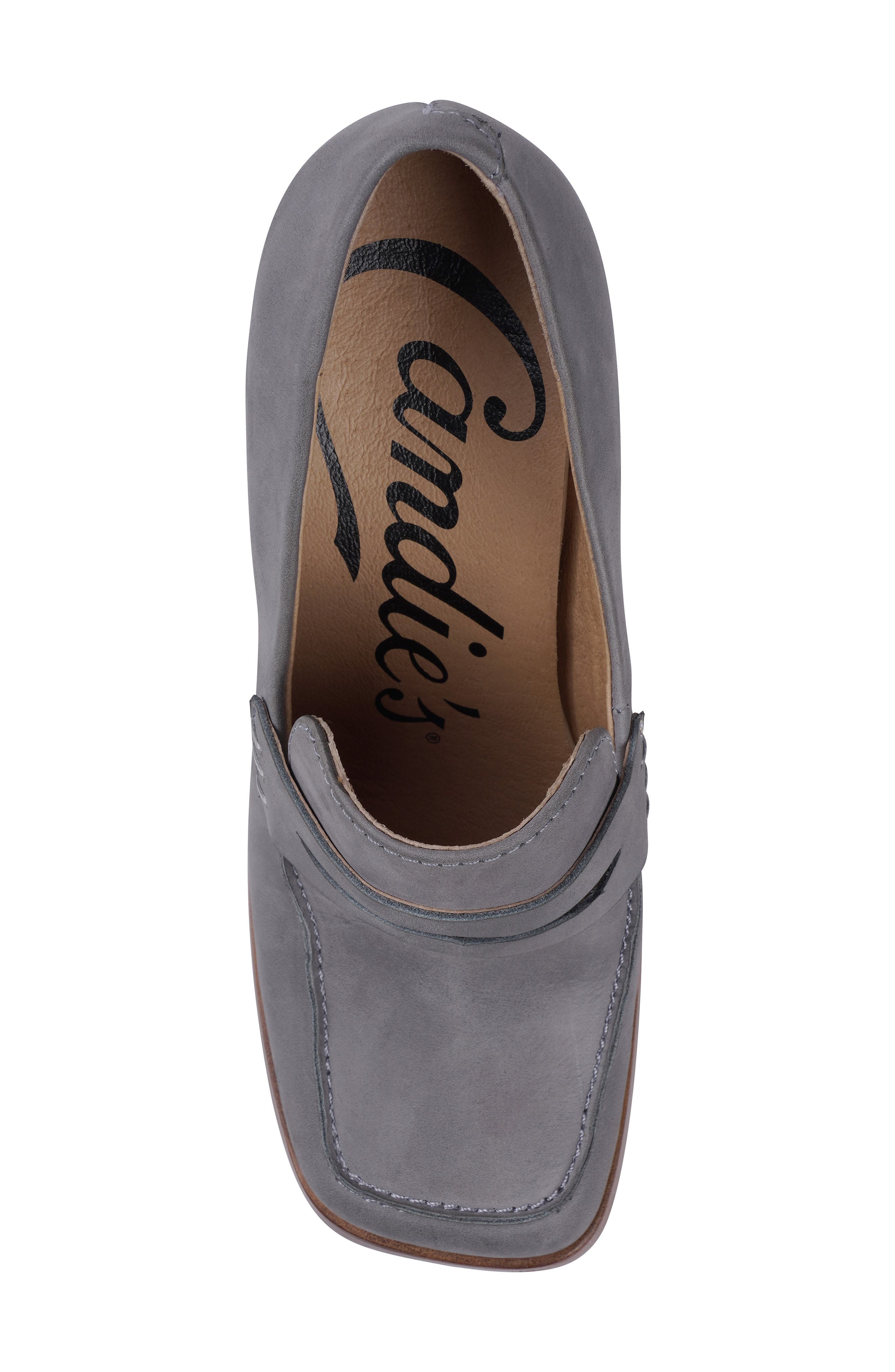 Hiss Platform Loafer Pump, Alternate, color, DUSTY BLUE