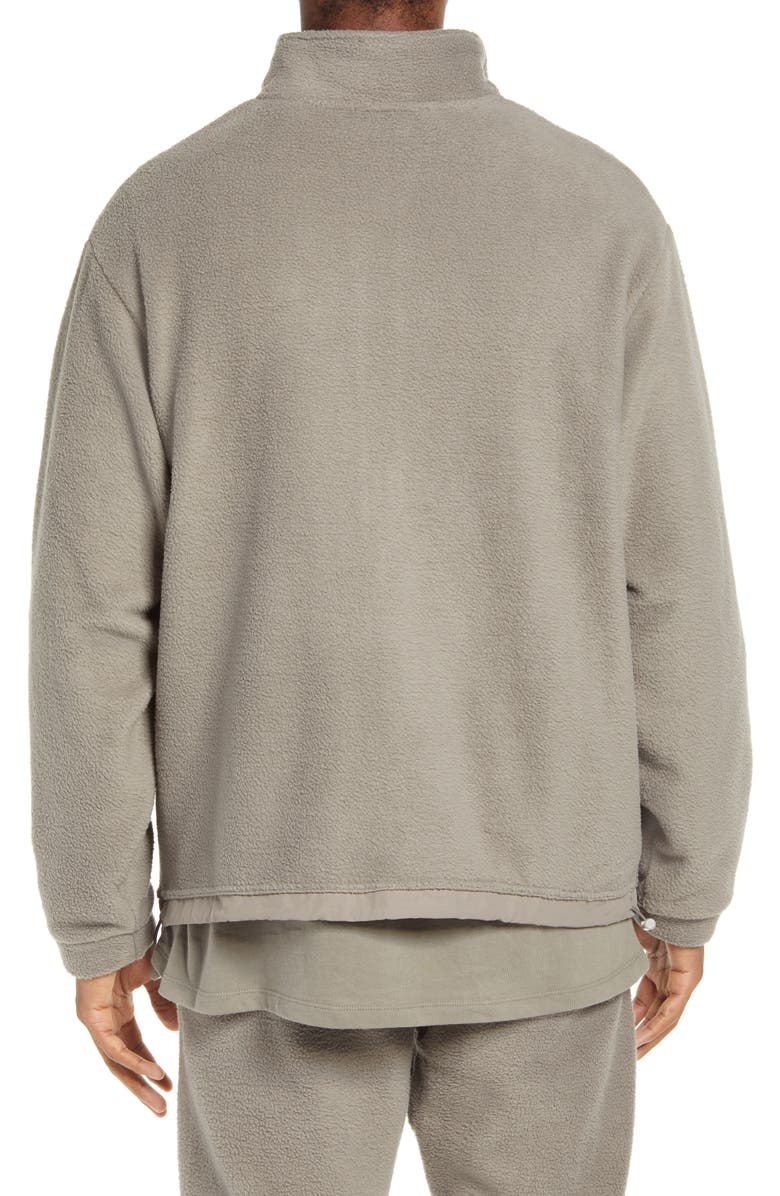 Fear of God Essentials Half Zip Fleece Pullover, Alternate, color,