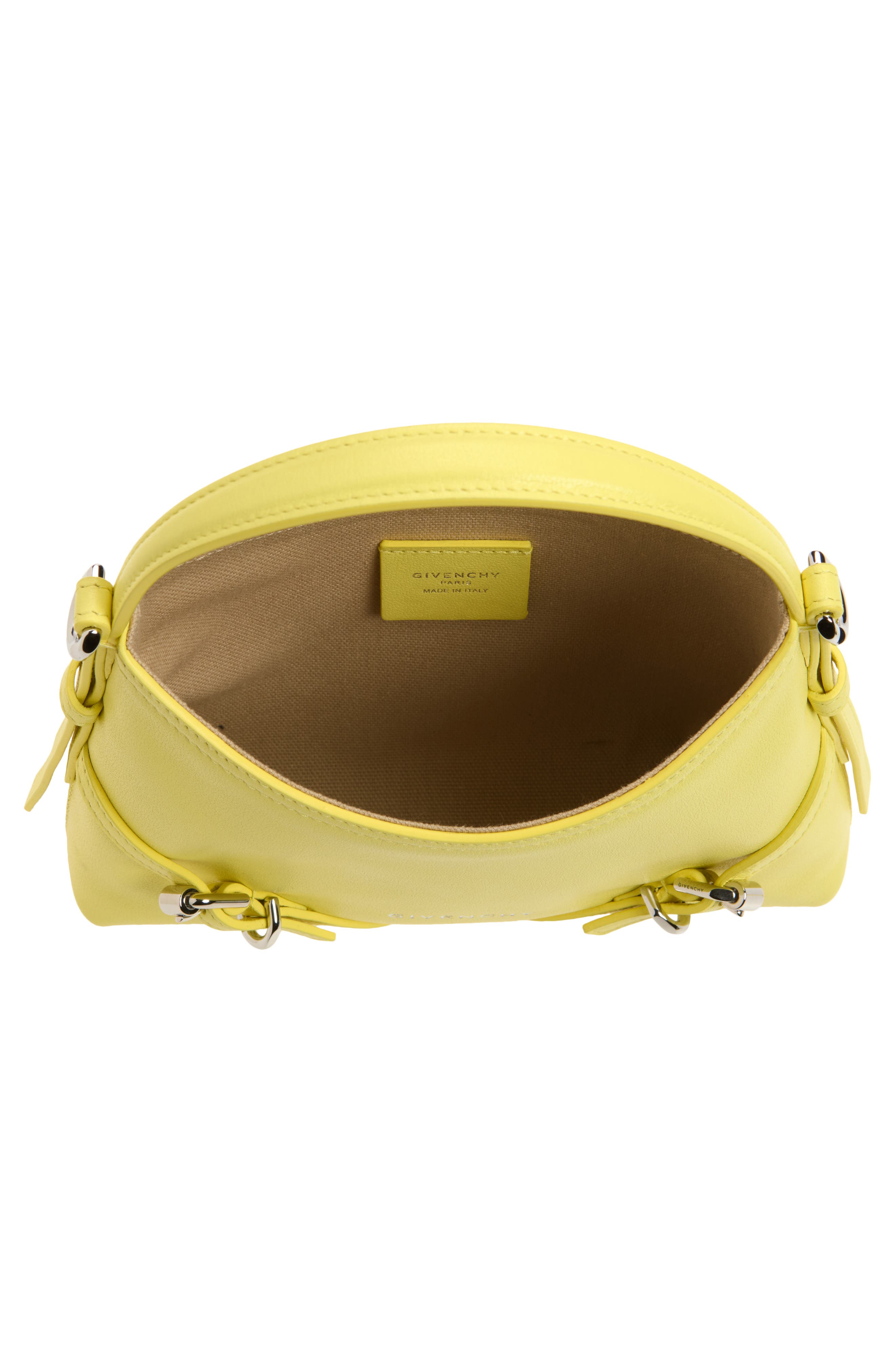 Nano Voyou Leather Shoulder Bag, Alternate, color, 725-ACID YELLOW