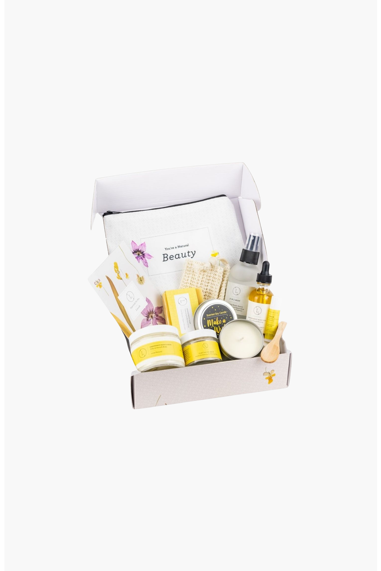 Sunshine in a Box Handmade Bath and Body Gift Box, Main, color, None