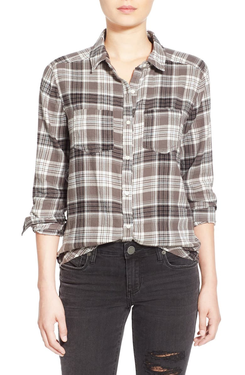 BP. Plaid Flannel Shirt, Main, color,