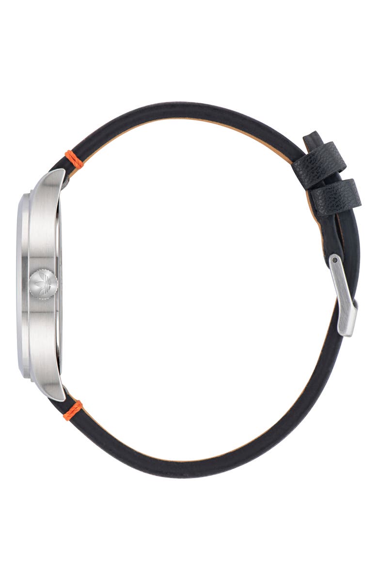 adidas Project One Solar Powered Vegan Leather Strap Watch, 39mm, Alternate, color,