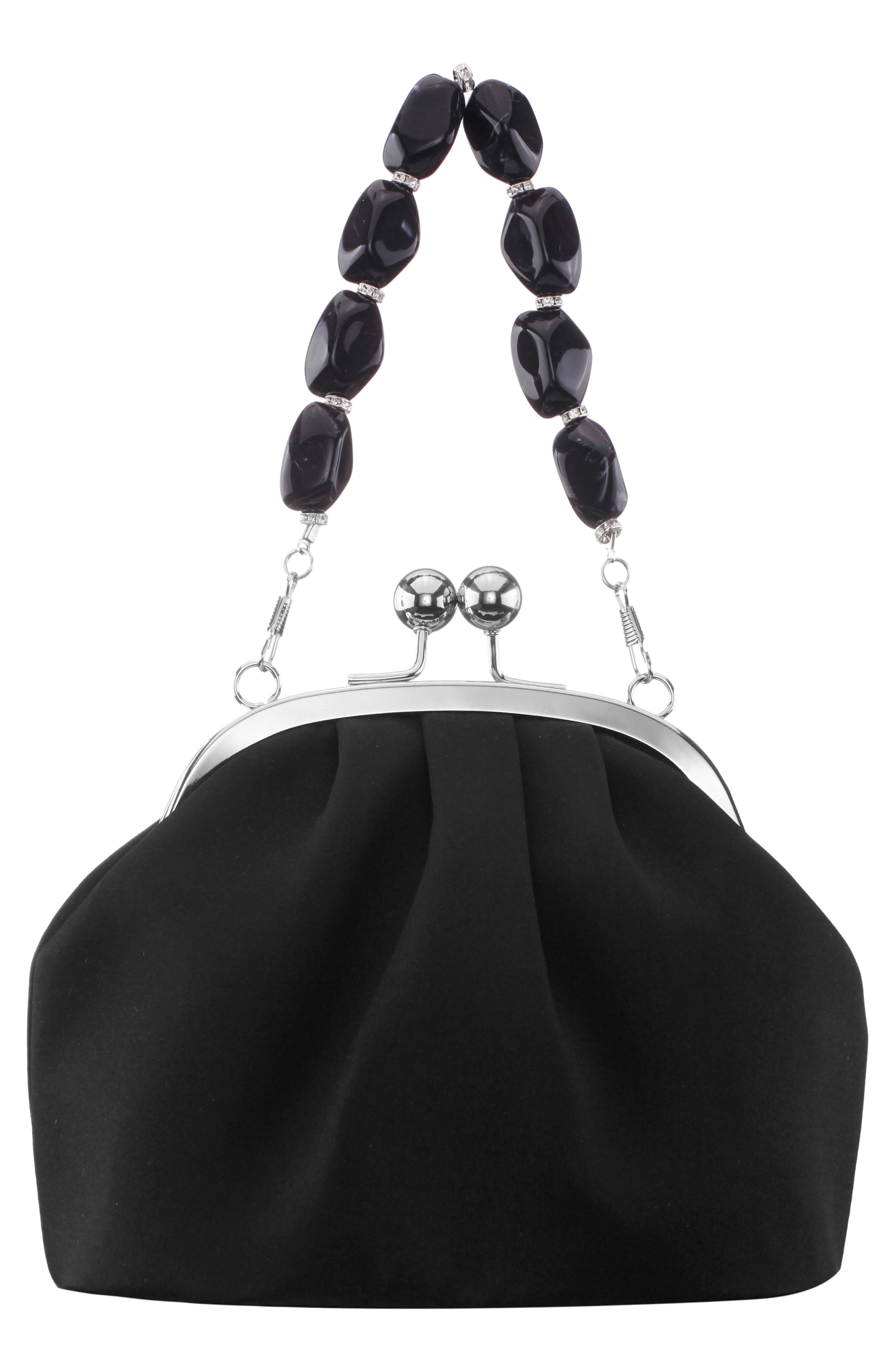 Vespera Clutch, Alternate, color, BLACK