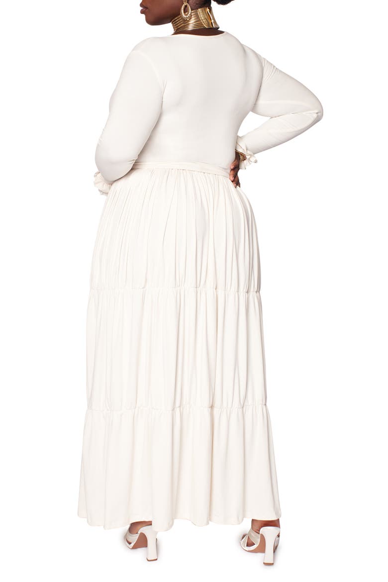 Blissful Long Sleeve Maxi Dress, Alternate, color, IVORY