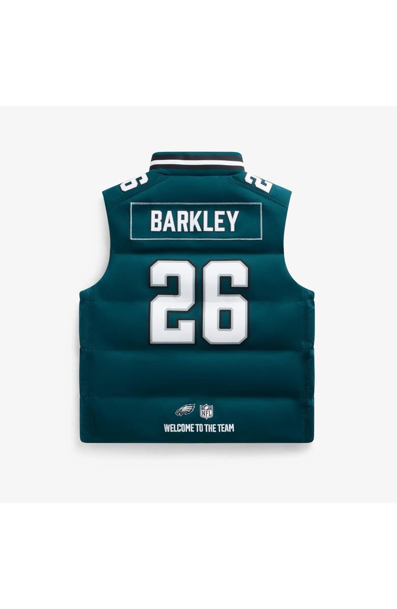 Off Season Unisex Saquon Barkley Midnight Green Philadelphia Eagles Player Puffer Vest, Alternate, color, Dark Green