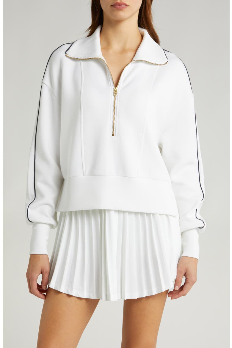 Davenport Half Zip, Main, color, WHITE