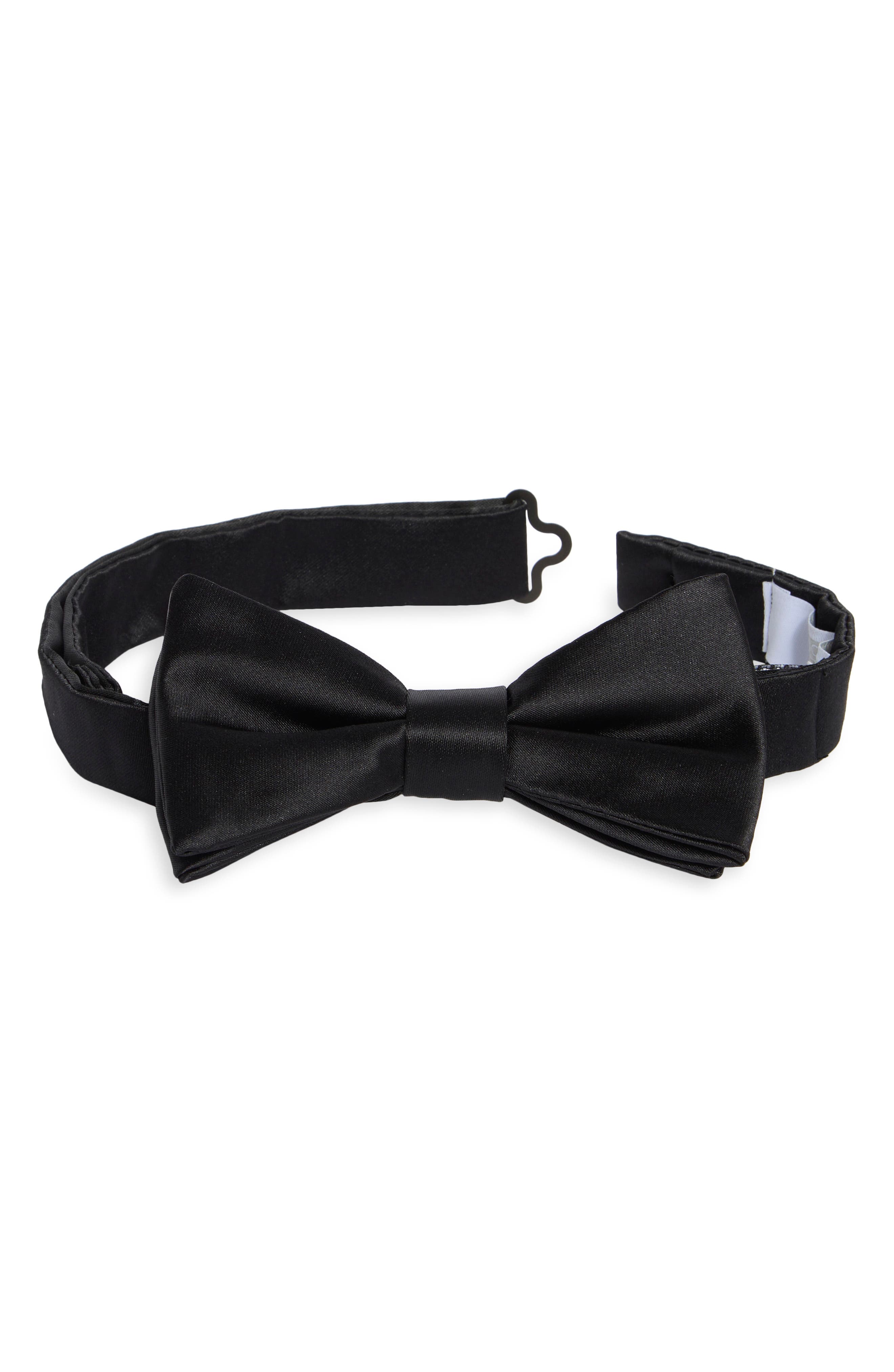 NORDSTROM RACK Satin Solid Bow Tie
