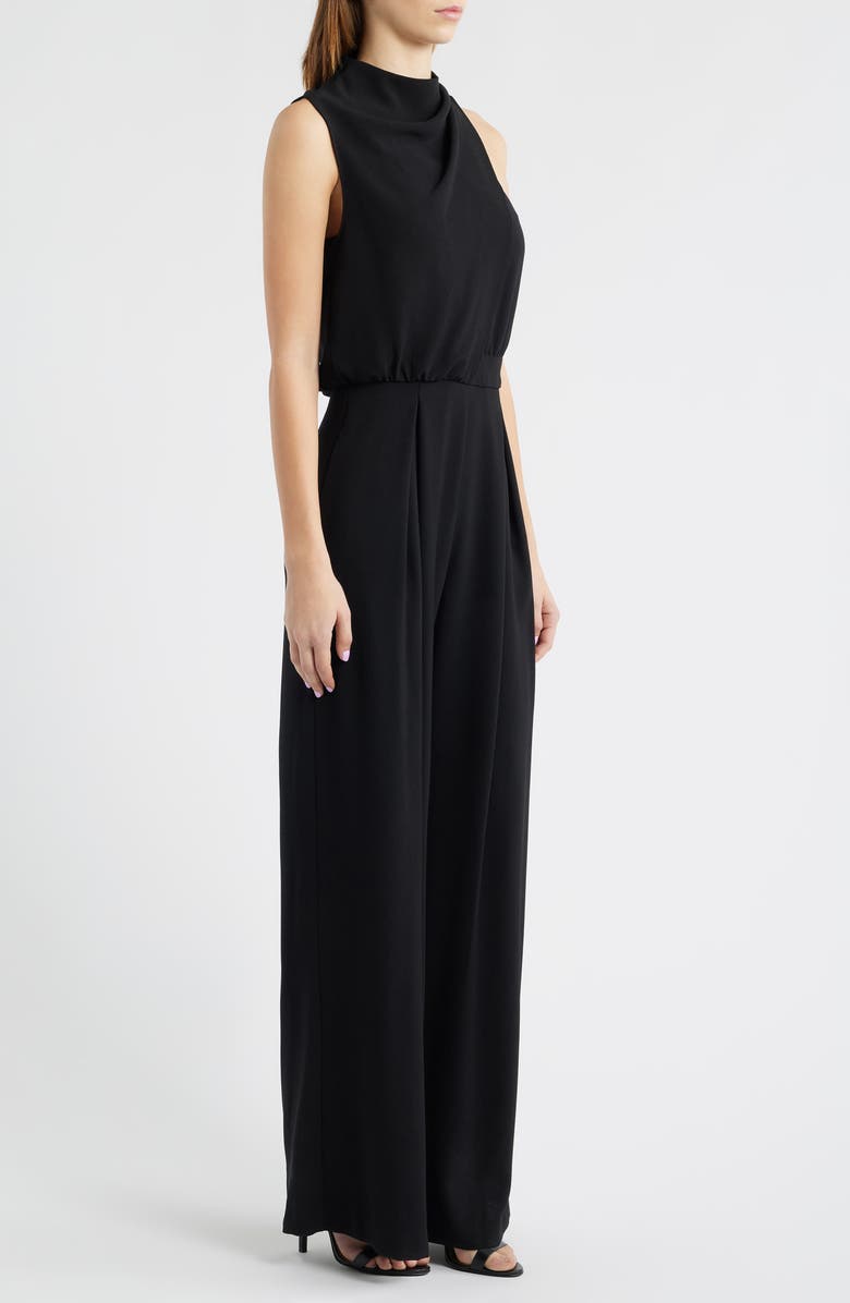 Black Halo Floella Asymmetric Jumpsuit, Alternate, color,