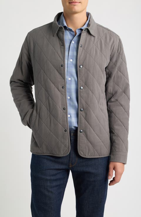 Chatham Quilted Cotton and Cashmere Shirt Jacket