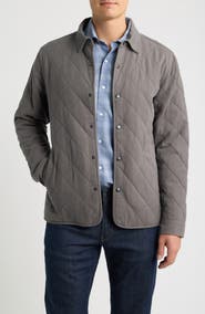 Peter Millar Chatham Quilted Cotton and Cashmere Shirt Jacket