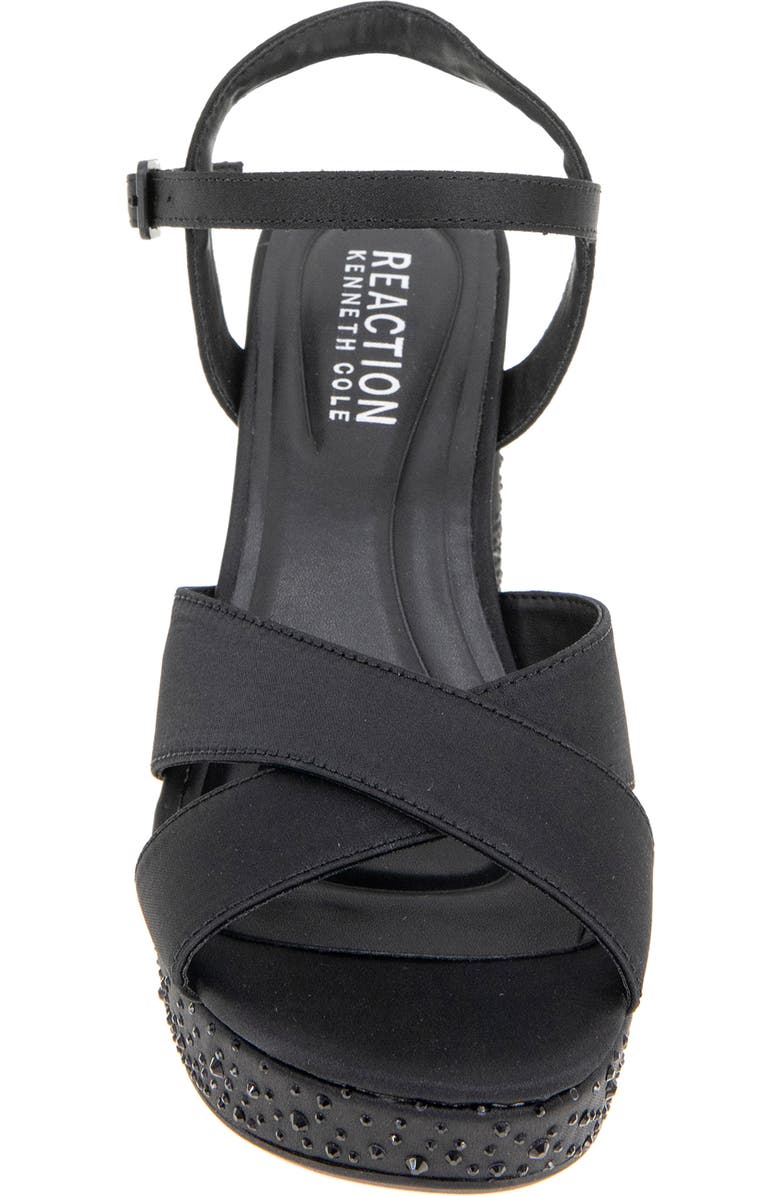 Reaction Kenneth Cole Reeva Platform Sandal, Alternate, color, Black Silk