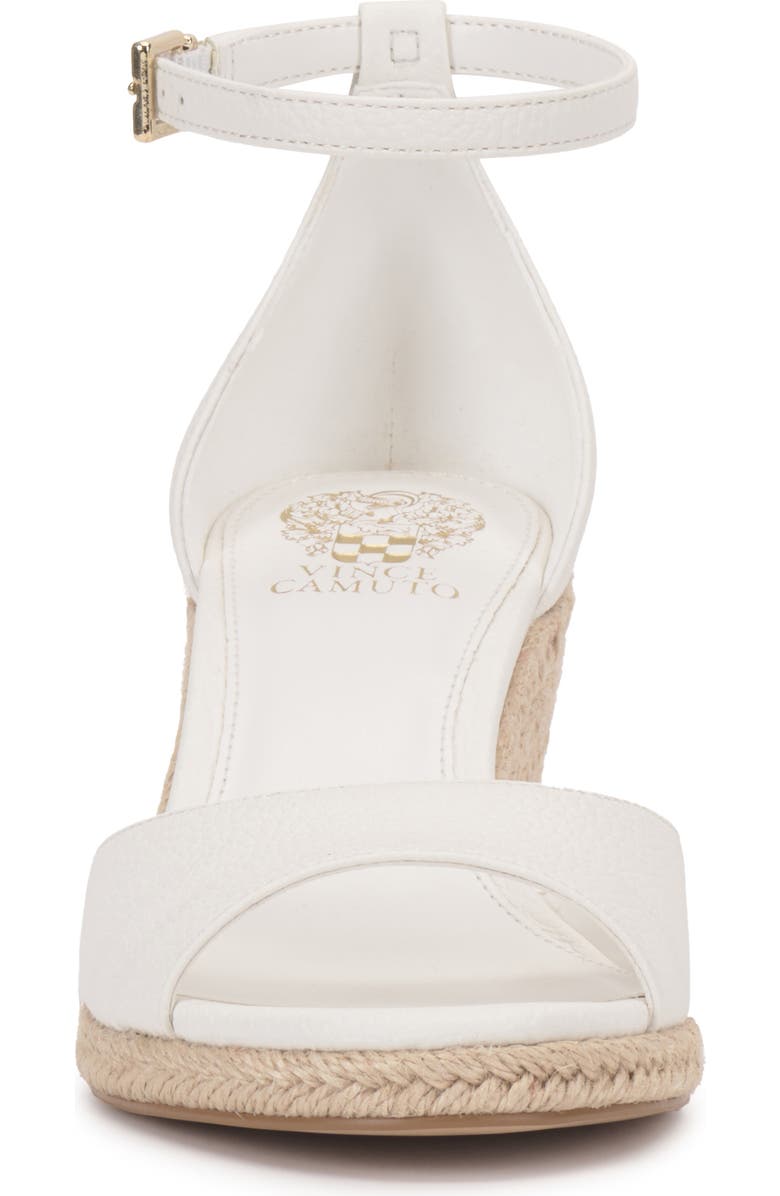 Vince Camuto Faylie Wedge Espadrille Sandal, Alternate, color, Bianco
