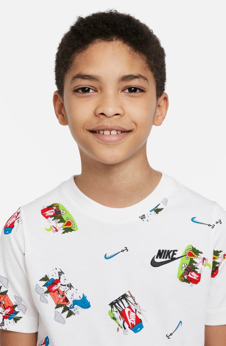 Nike Kids' Sportswear Cotton Graphic Tee, Alternate, color, 