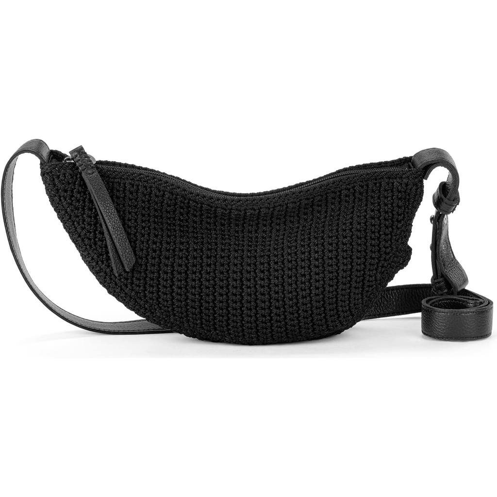 The Sak Tess Sling Bag In Black Crochet