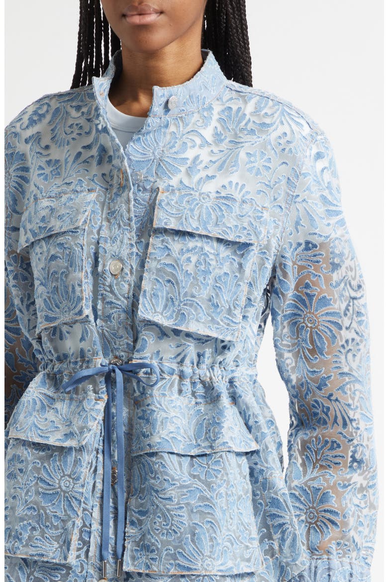 Lane Burnout Floral Jacket, Alternate, color, LAKESHORE
