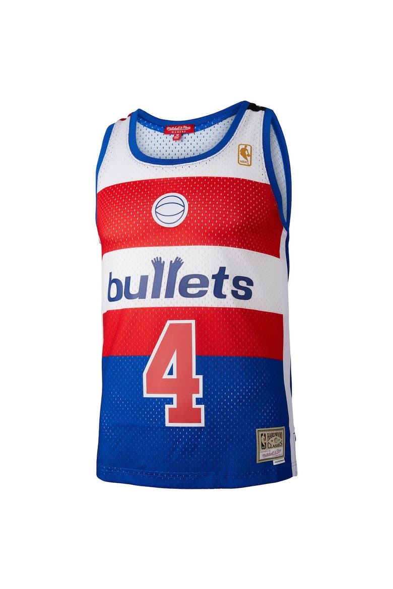Women's Mitchell & Ness Chris Webber Blue Washington Bullets Hardwood Classics 1996/97 Swingman Jersey, Alternate, color, Blue