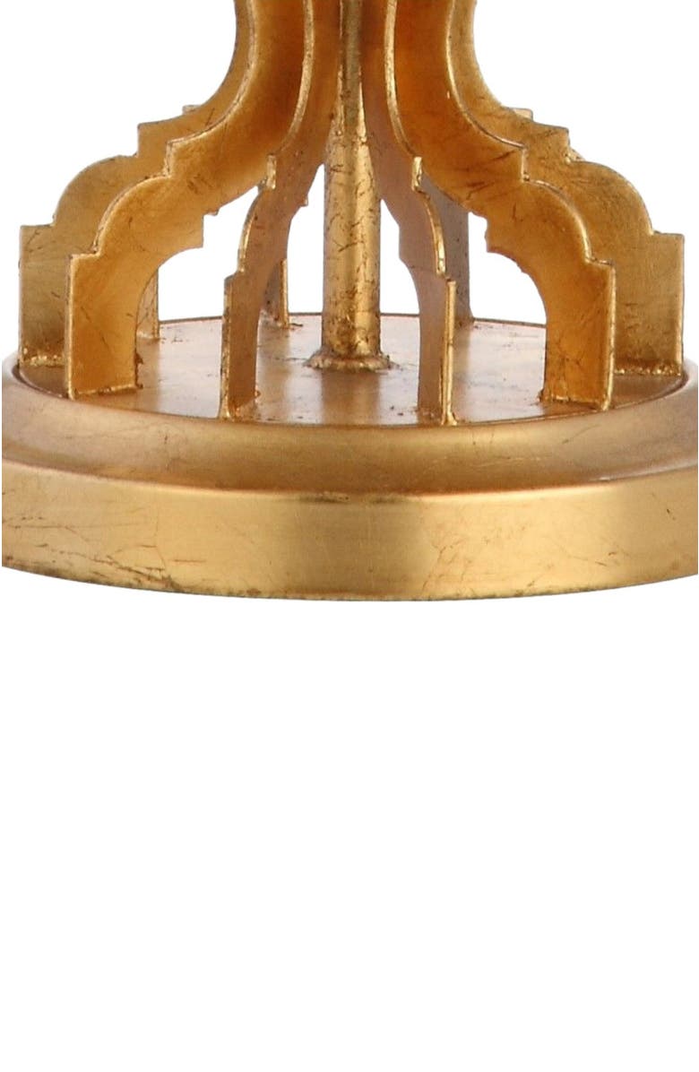 JONATHAN Y Sebastian 28.5" Metal Trellis LED Table Lamp, Gold Leaf, Alternate, color, Gold Leaf
