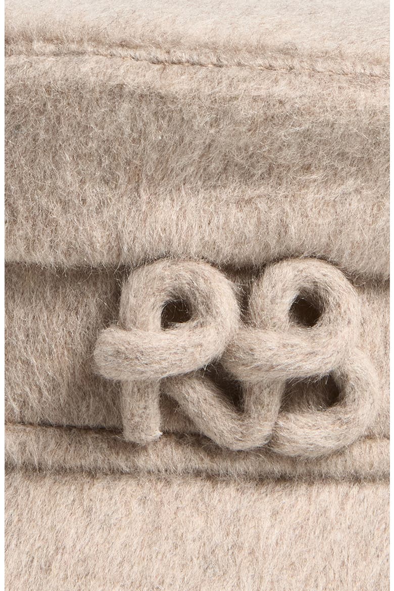 Wool Blend Baker Boy Cap, Alternate, color, BEIGE