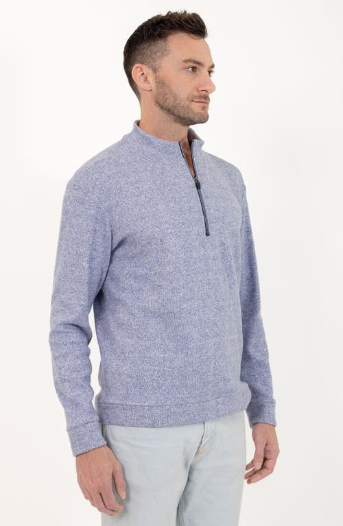 Pino By Pinoporte Men's Knit Quarter Zip Pullover In Blue