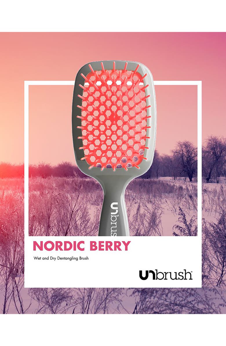 UNbrush Detangling Hair Brush Pastel Collection, Alternate, color, Nordic Berry Peach