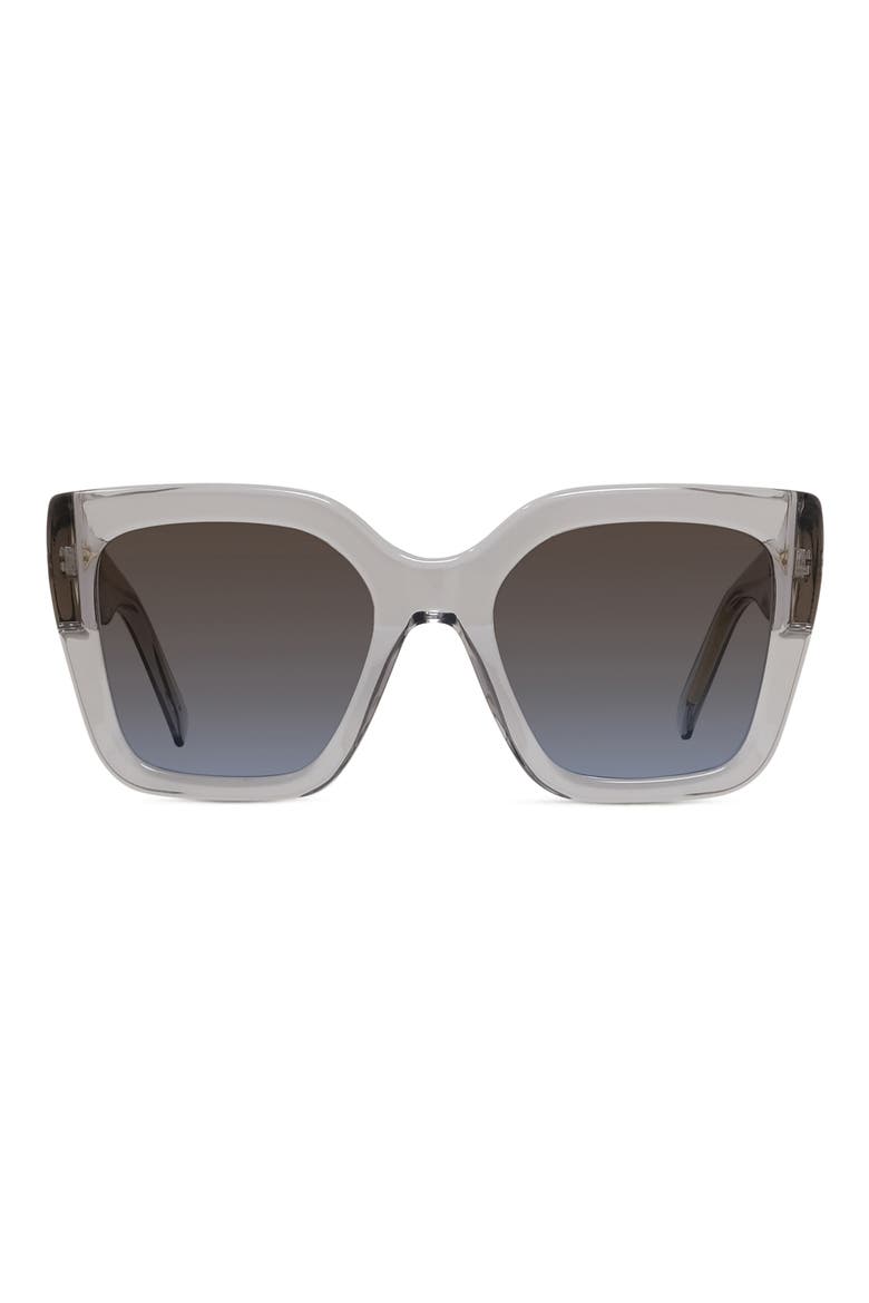 Bold 53mm Square Sunglasses, Main, color, GREY/ OTHER / GRADIENT BLUE