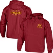 Champion Men's Champion Cardinal USC Trojans Delay Packable Half-Zip Jacket