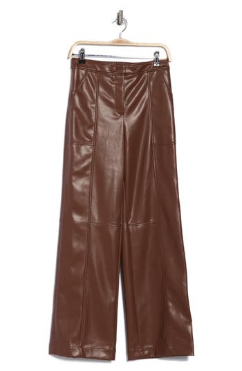 Simkhai Mackenzie Straight Leg Pants In Brown