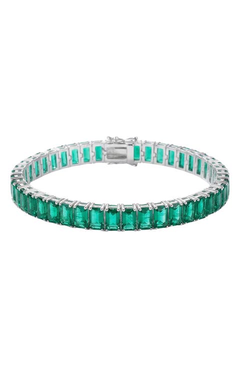 Emerald Green Tennis Bracelet