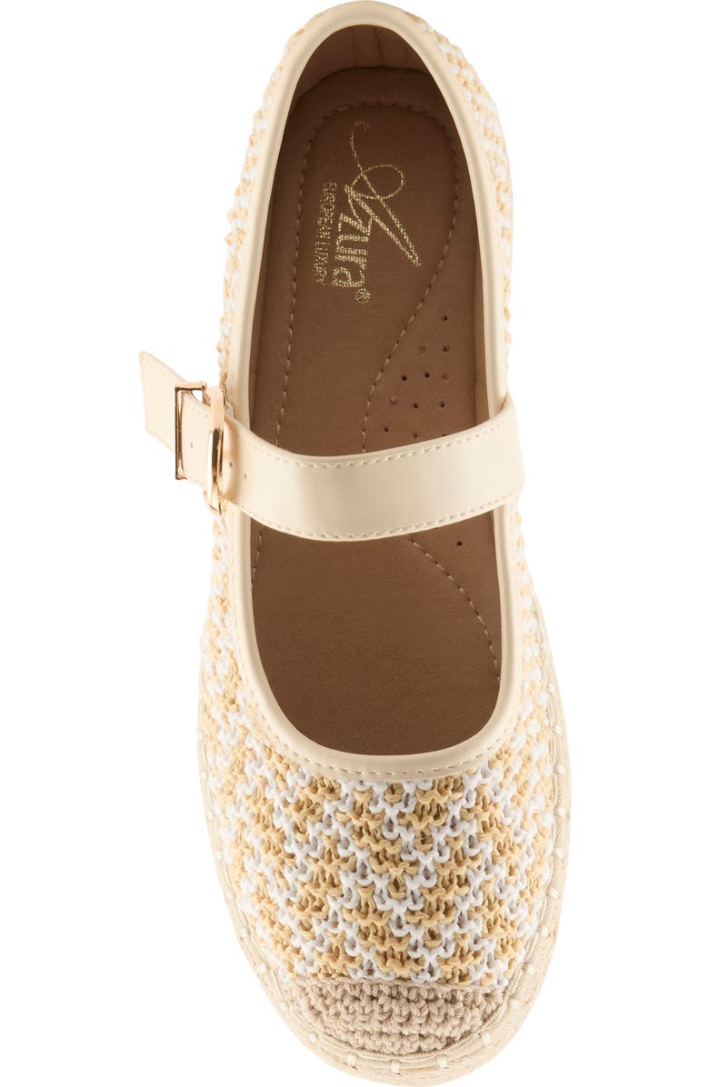 AZURA BY SPRING STEP Seaharbor Mary Jane Flat, Alternate, color, Beige Multi