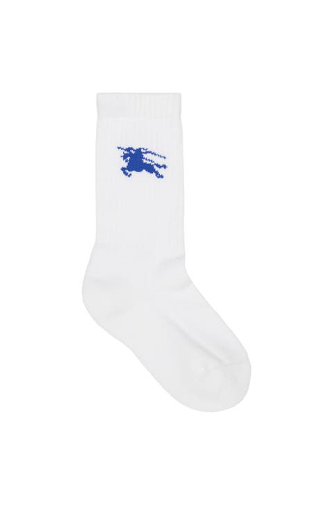 Ribbed Cotton Blend Socks